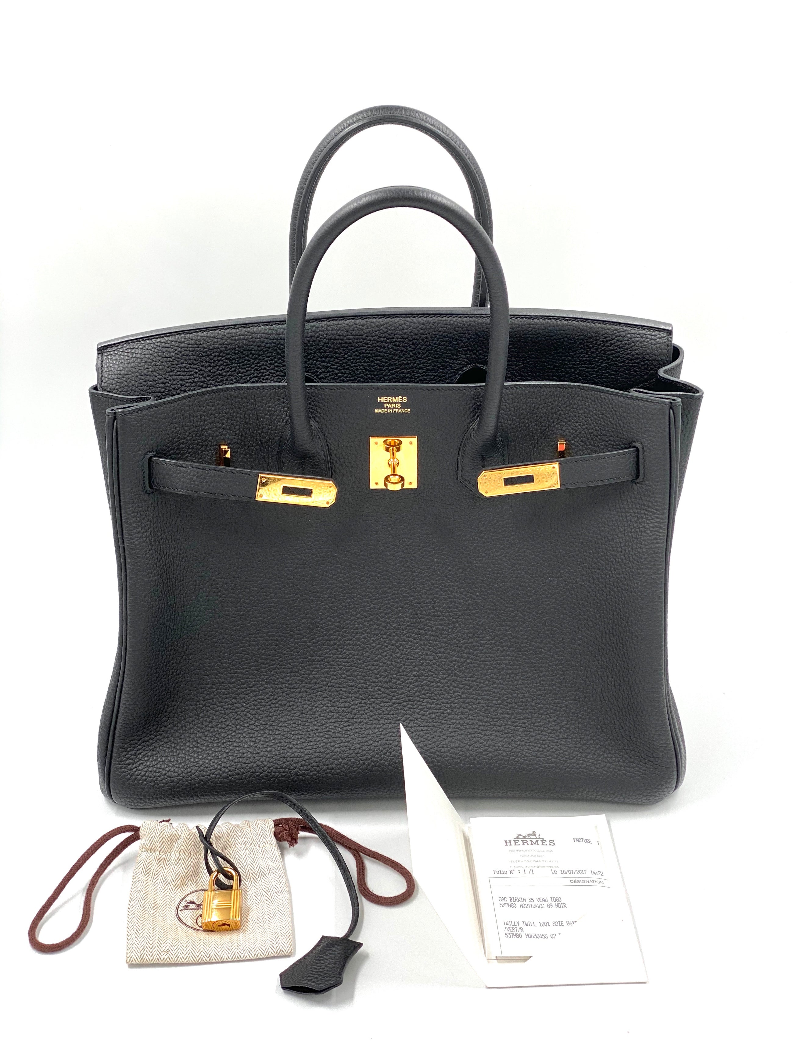 Hermes Birkin 35 Cm Veau Togo Leder Gold Bag