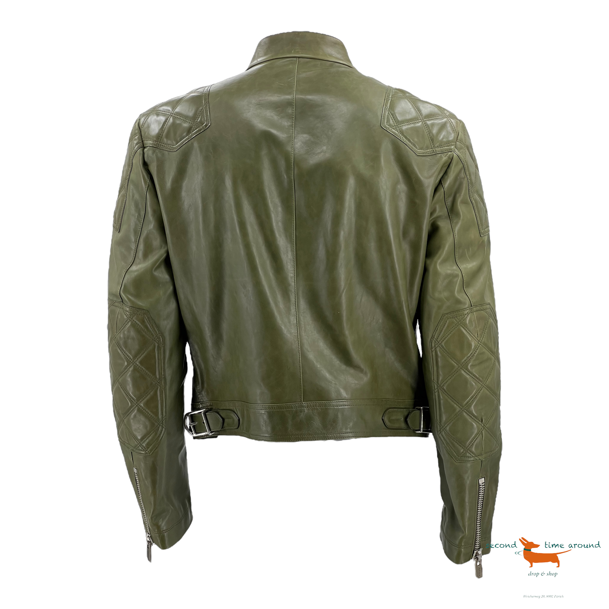 Bally Leather Biker Jacket