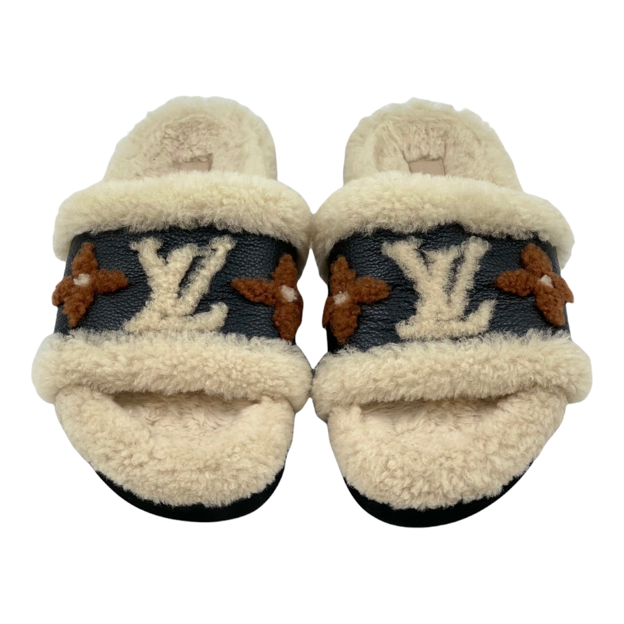 Louis Vuitton Shearling Calfskin Paseo Flat Comfort Mule