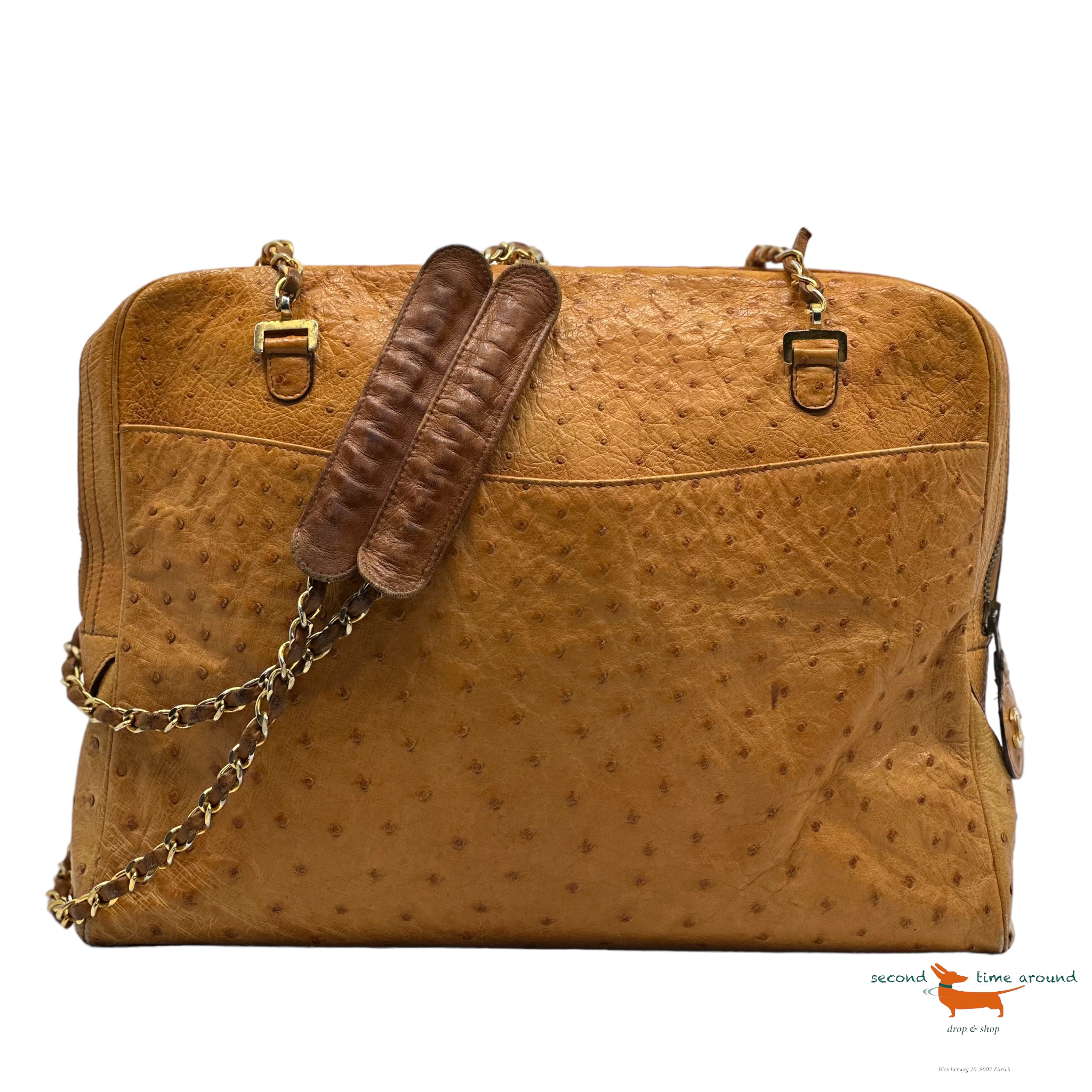 Chanel Ostrich leather bag