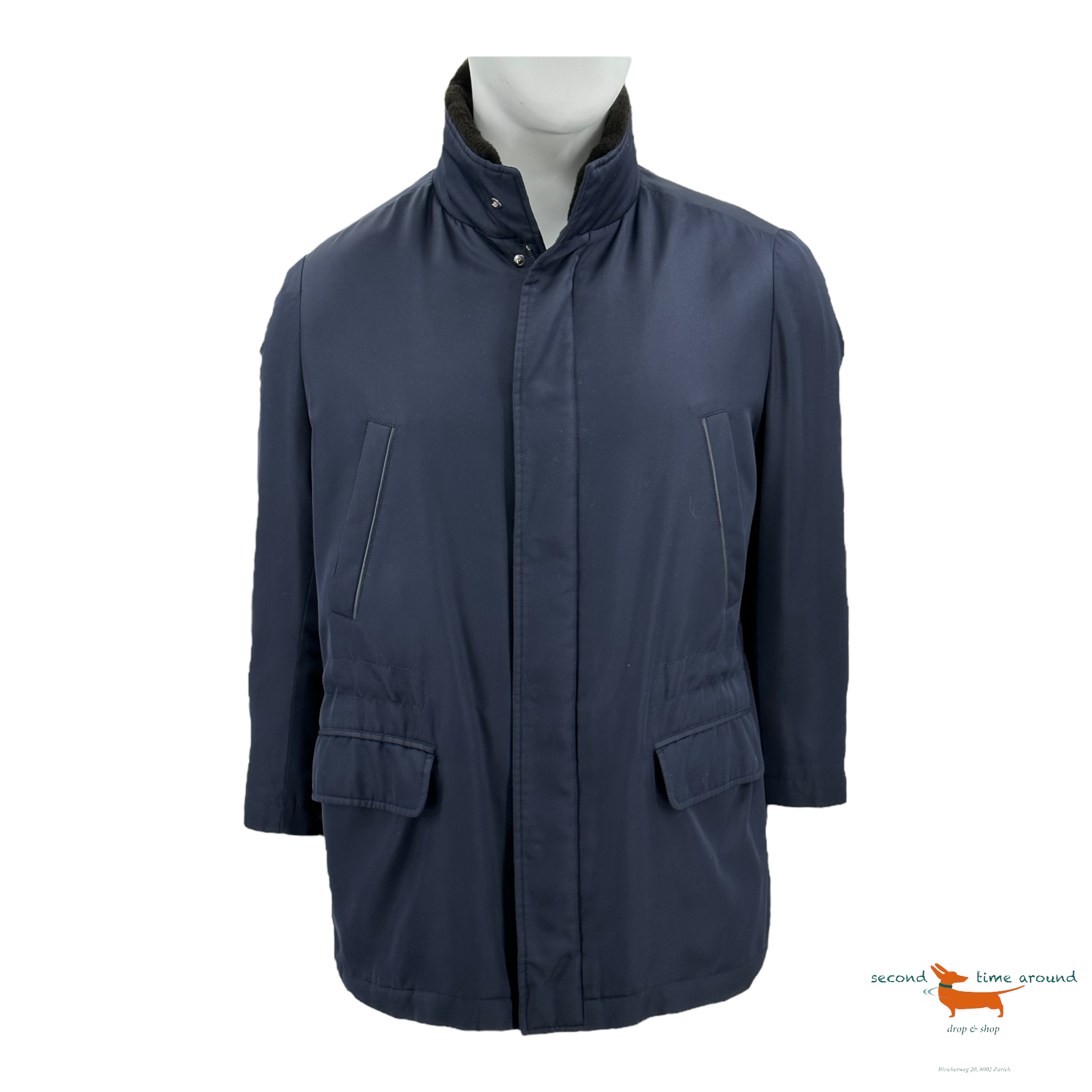 Brioni Field Jacket with Fur Lining