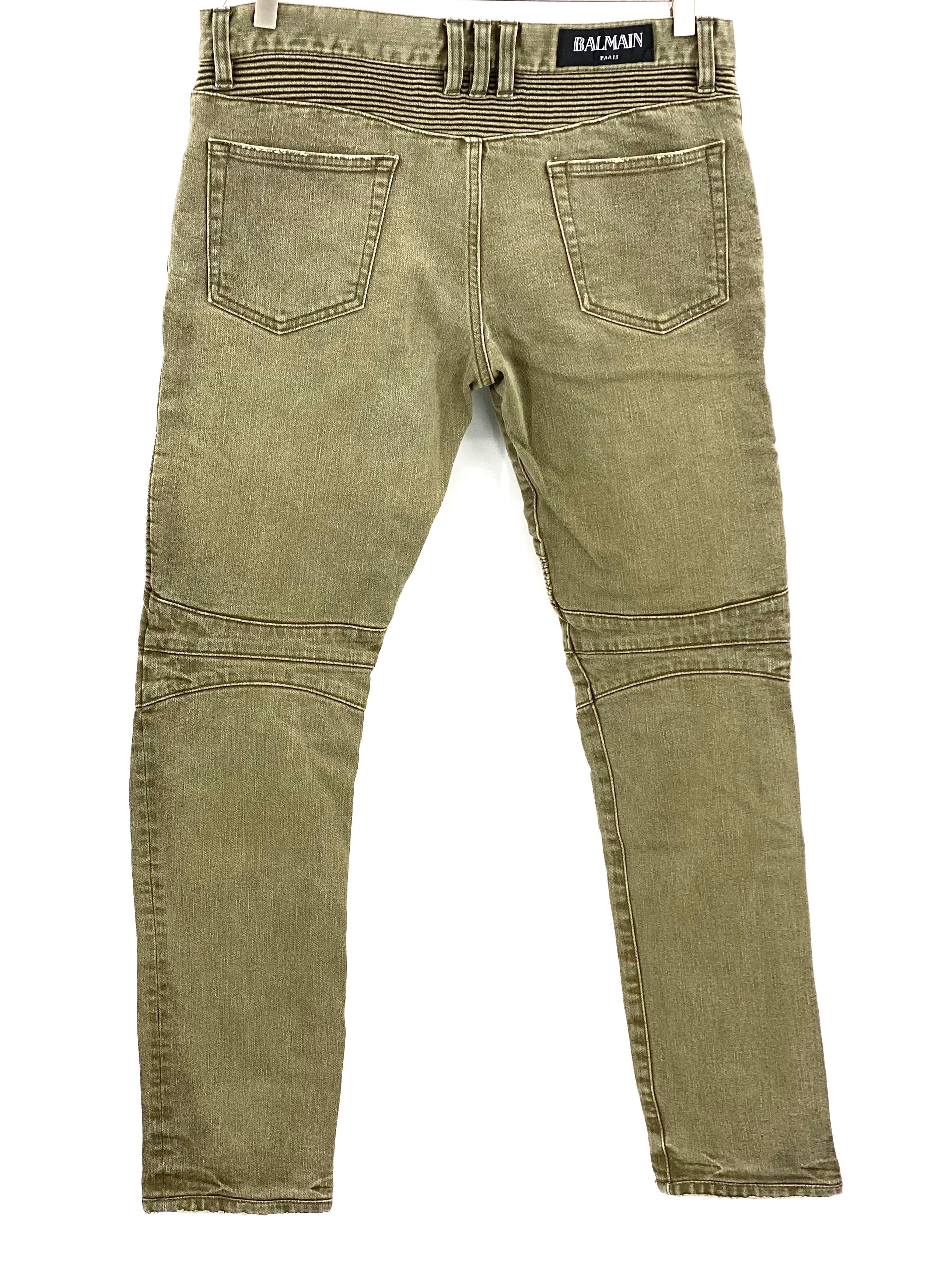 Balmain slim biker jeans