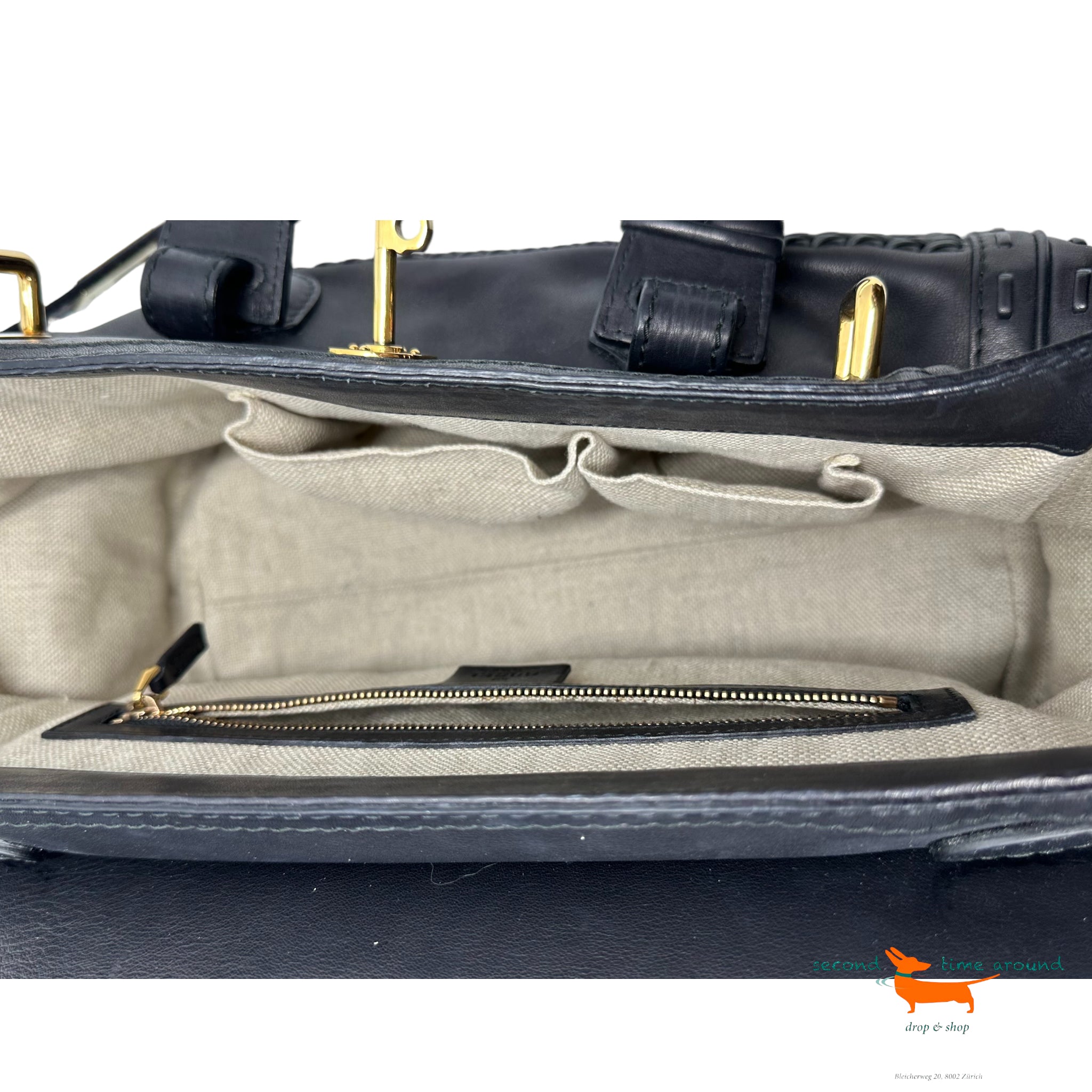 Gucci Handmade Leather Top Handle Bag