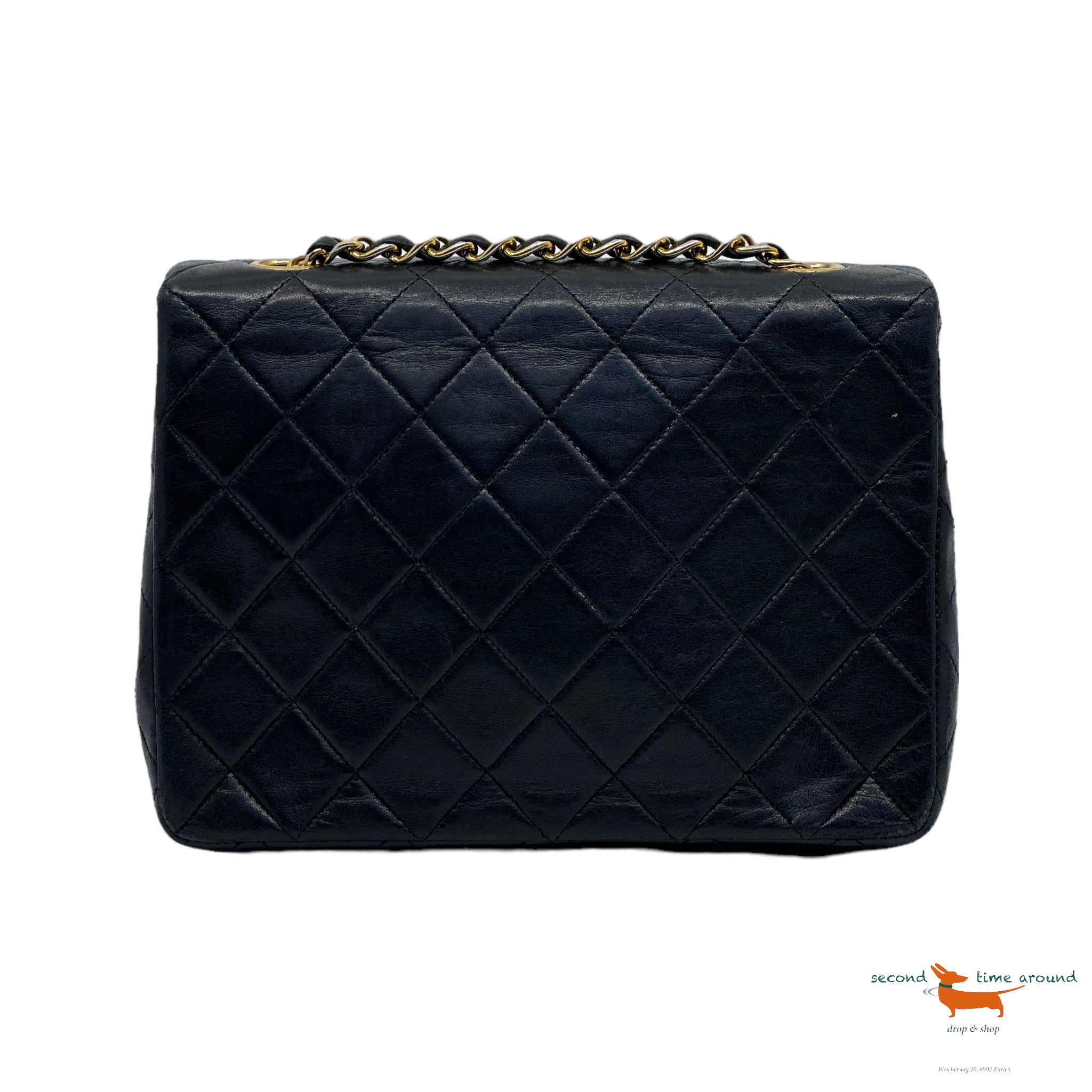 Chanel Classic Flap Mini Square Black Bag