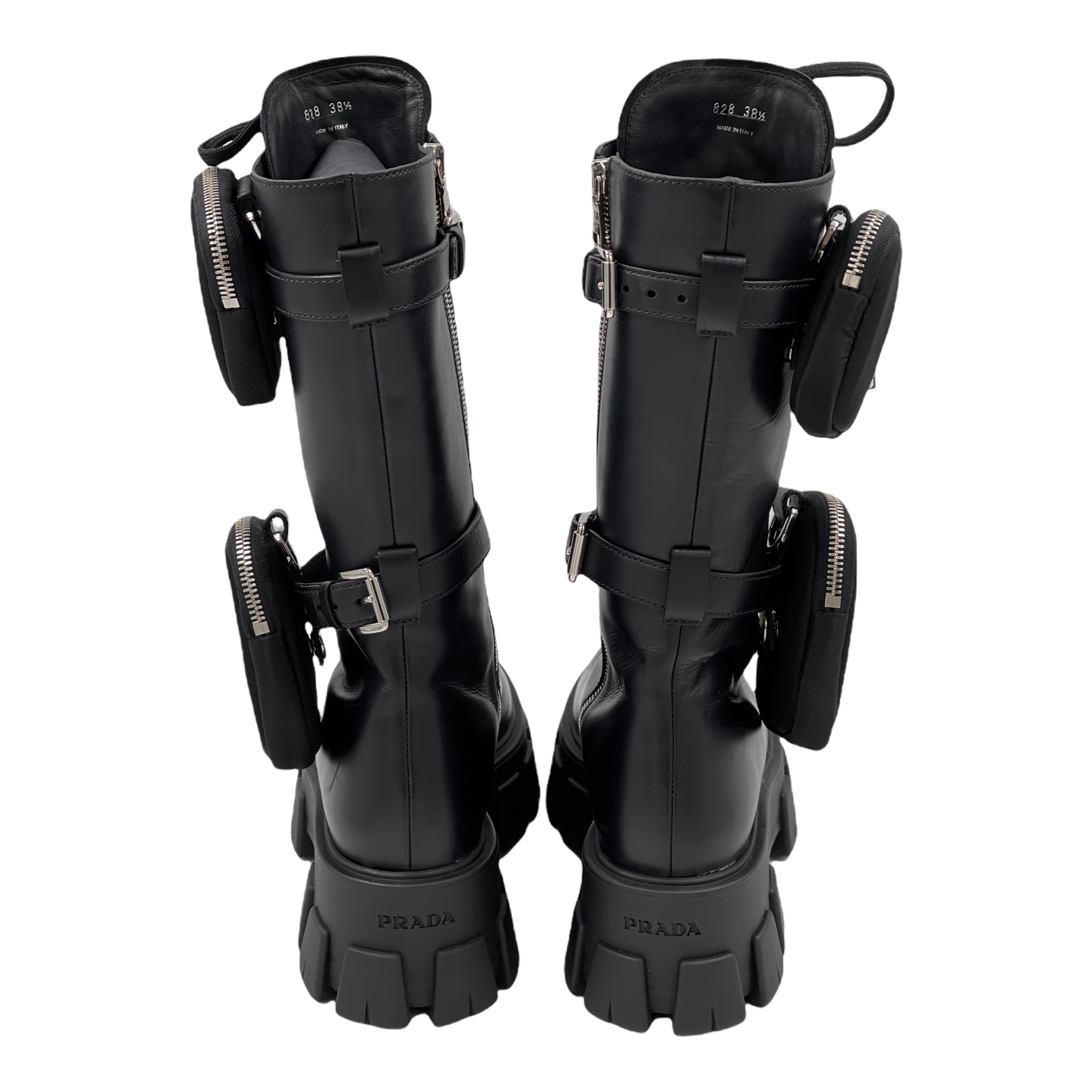 Prada Ankle Boots Monolith aus Leder