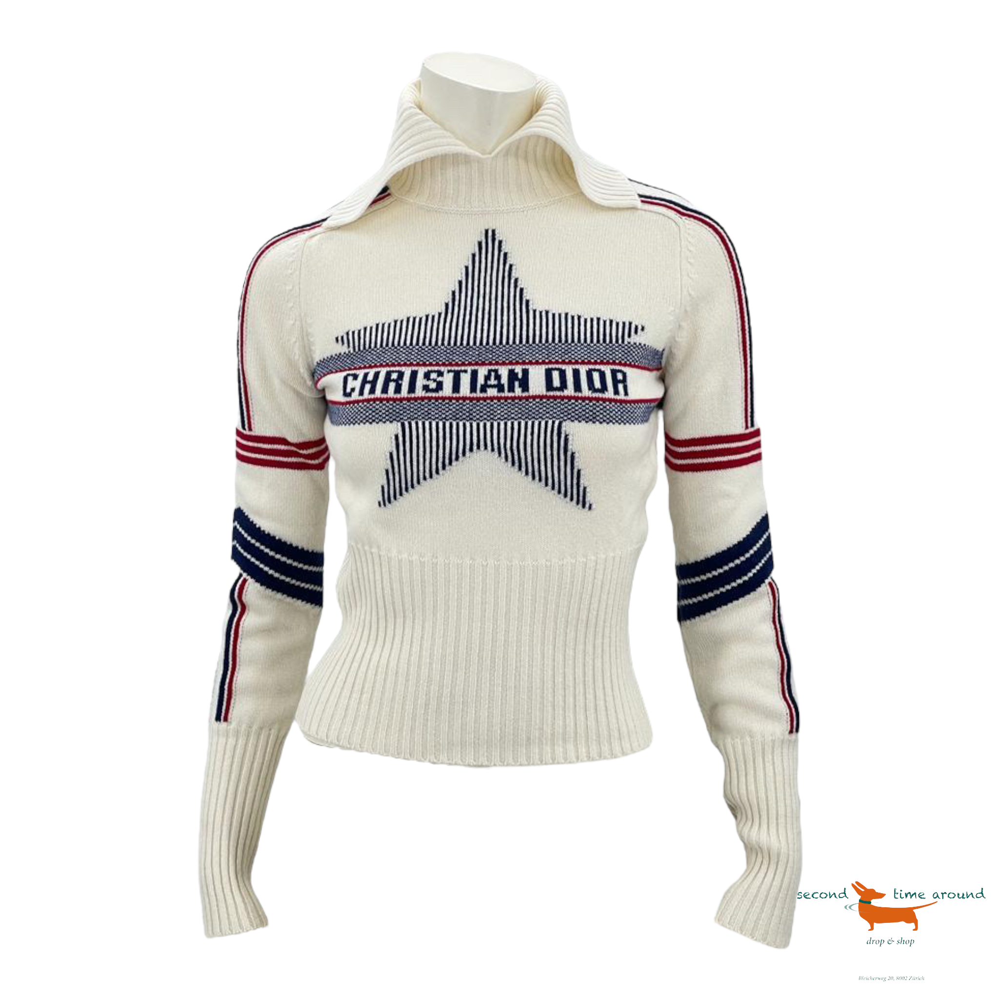 Christian Dior Dioralps Stand Collar Sweater