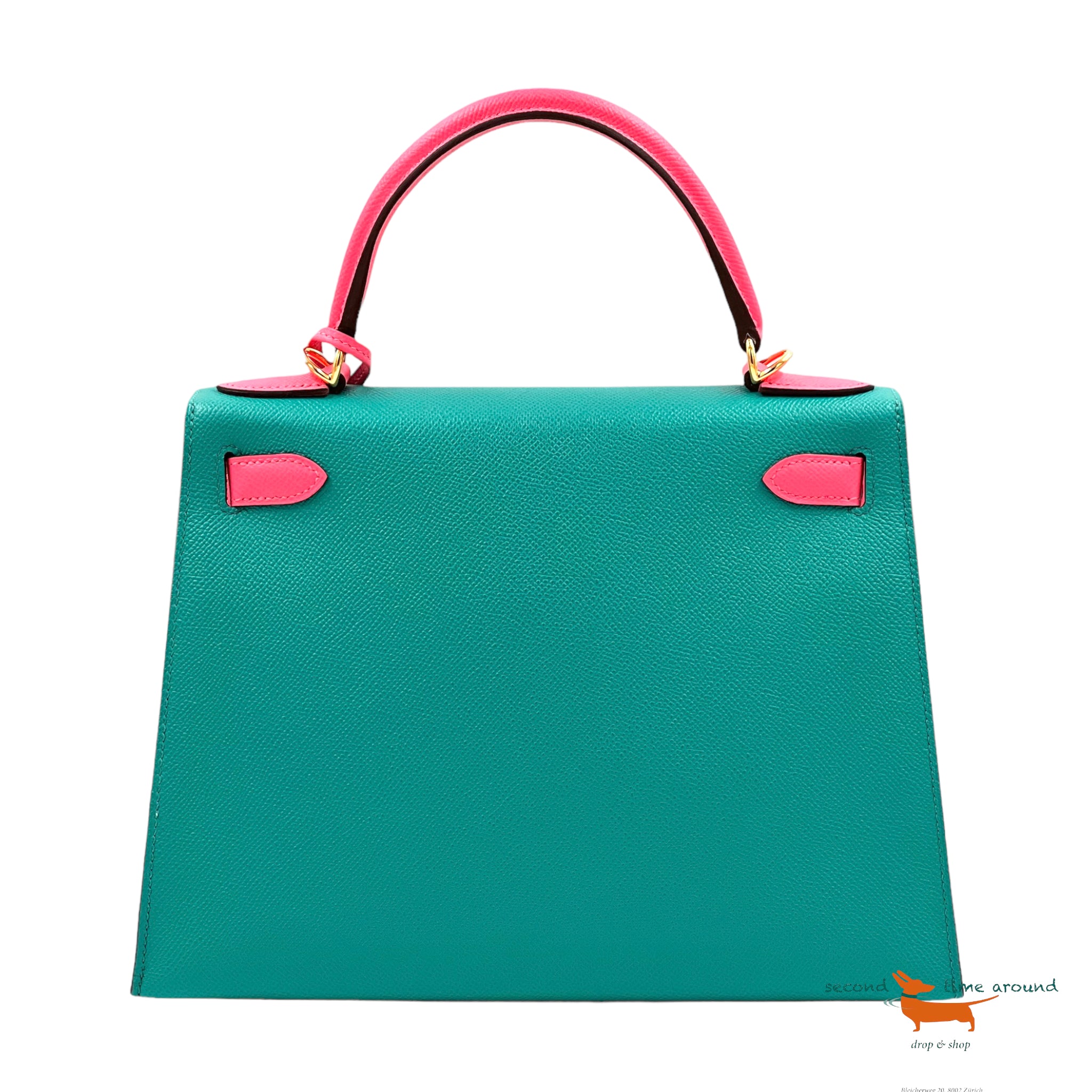Hermes Kelly II Sellier 28 Veau Epsom Bleu Paon Limited Edition Bag
