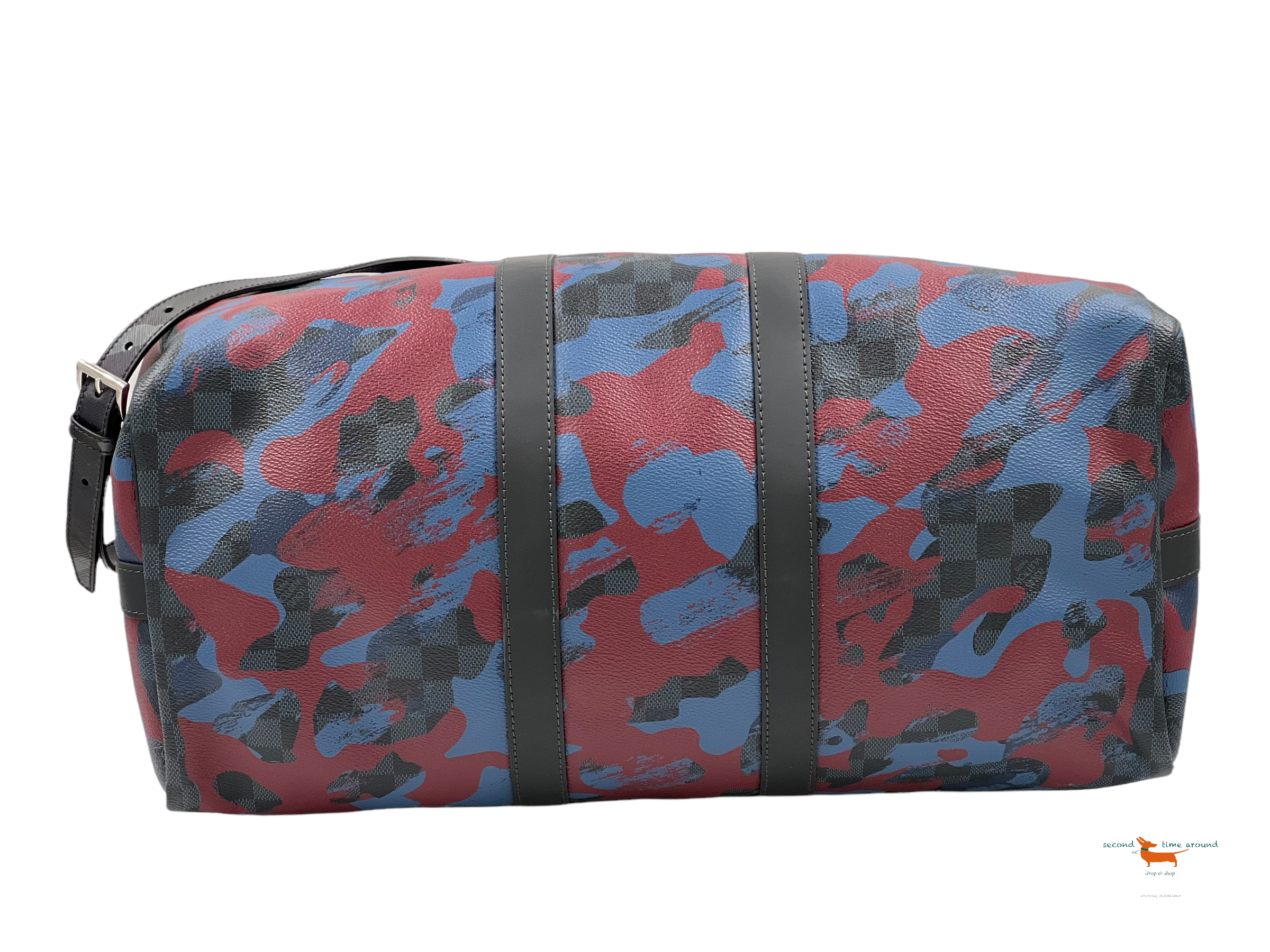 Louis Vuitton Keepall Bandouliere Damier Cobalt Camouflage 45 bag