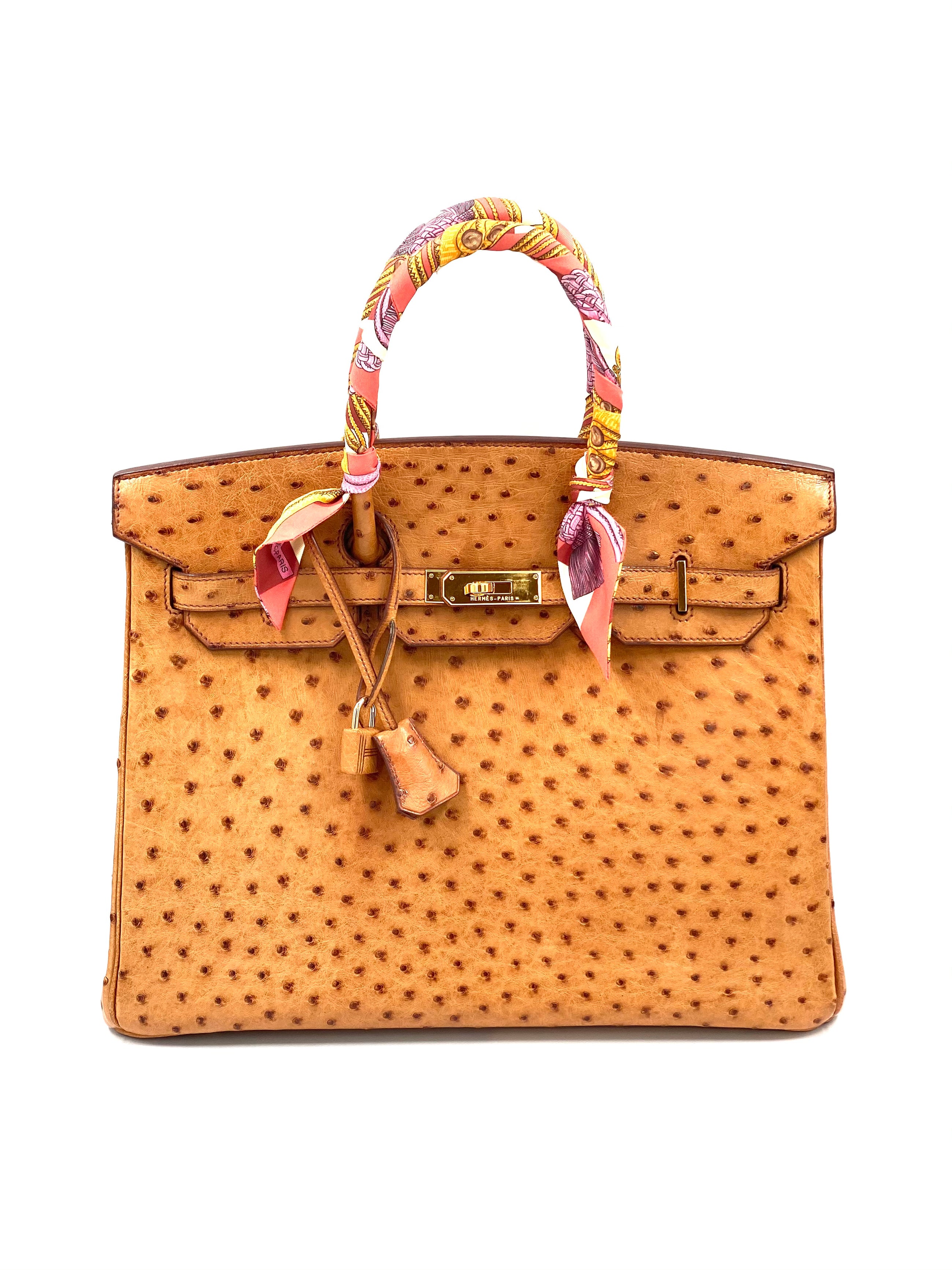 Hermes Birkin Straußen Leder 35 cm Bag