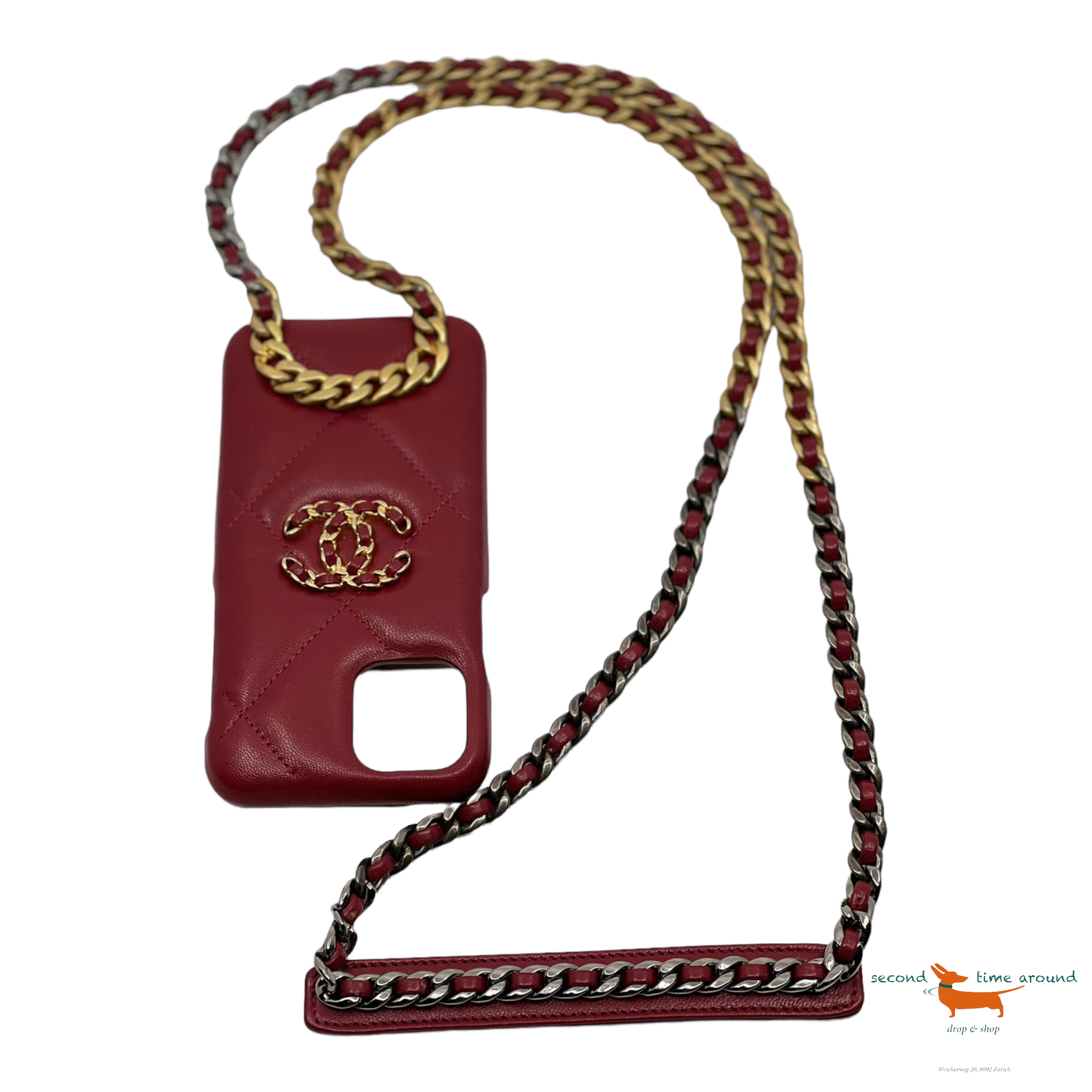 Chanel I Phone cover with chain for I phone 13