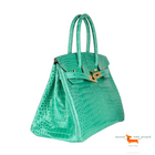 Hermes Birkin 30 Vert Jade Porosus Crocodile Limited Edition Bag