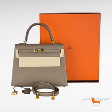 Hermes Kelly II Sellier 25 Veau Epsom 18 Etoupe Bag