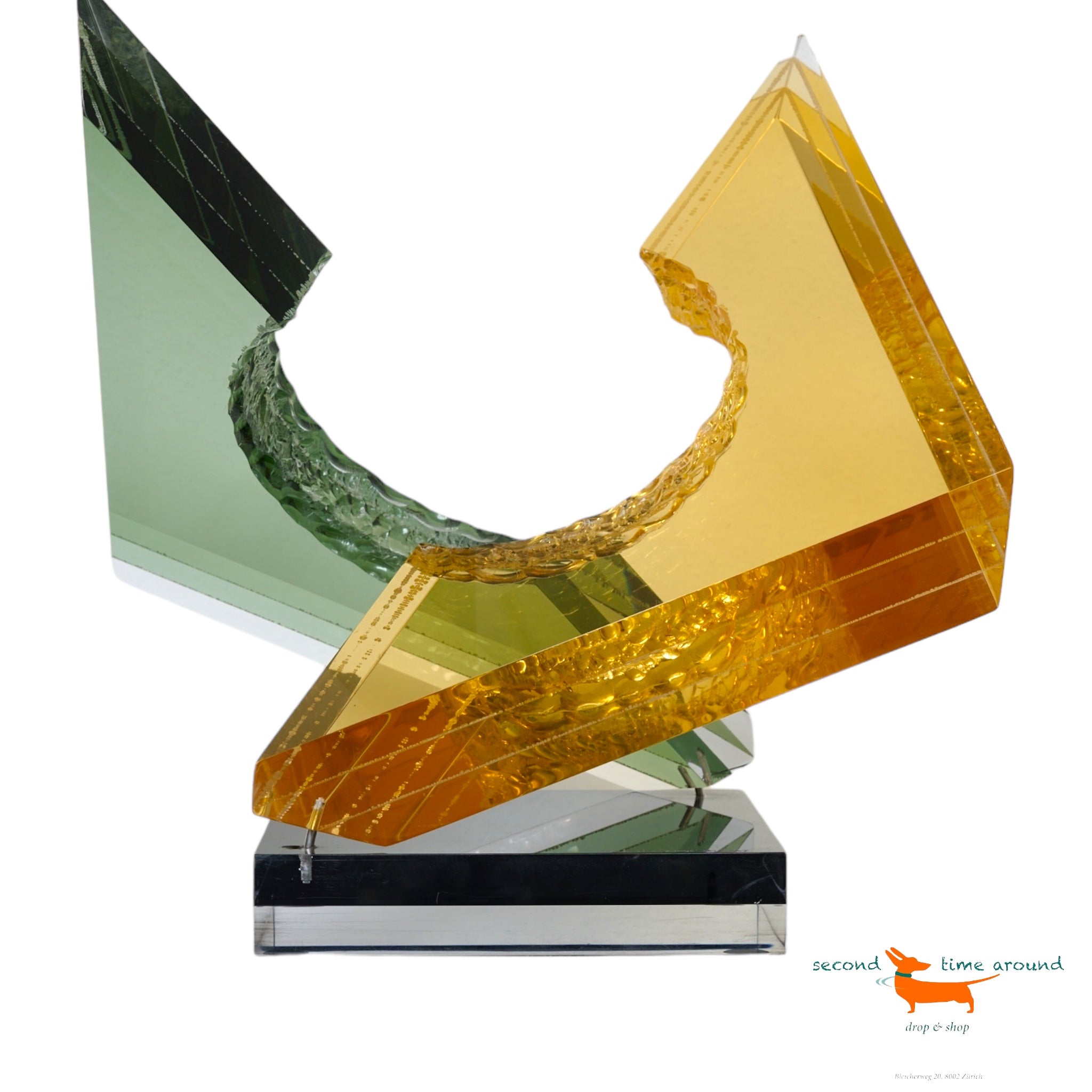 Michael George Lucite Acrylic Table Sculpture