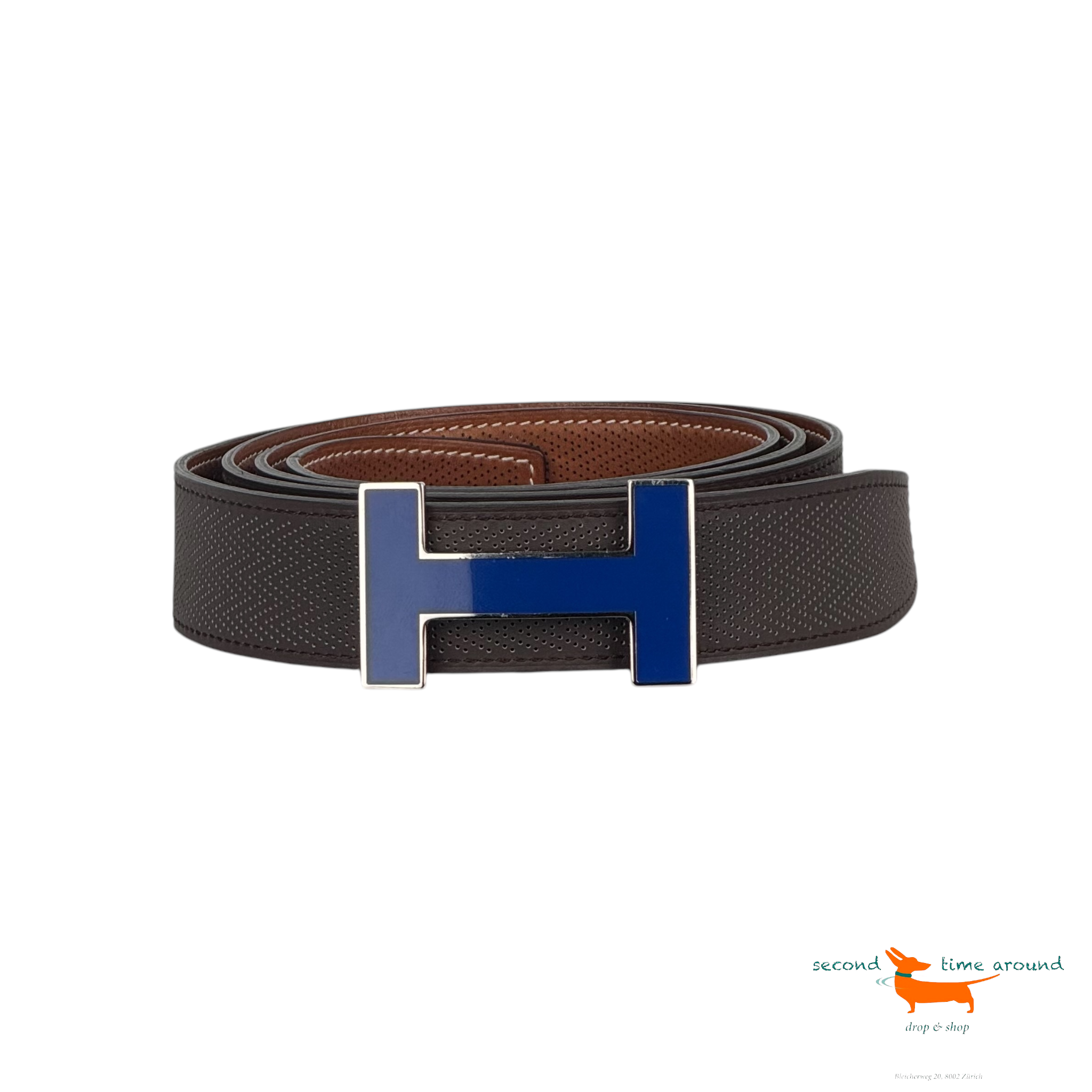 Hermes Buckel with Reversible Belt