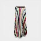 Missoni Pleated Metallic Crochet-Knit Midi Skirt