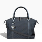 Gucci Monogram GG Charm Dome 
Satchel Bag