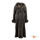 Entre Deux Lambskin  Coat  with Fox