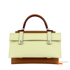 Hermès Limited Edition Gold , Bleu Zanzibar, Rose Texas  And Jaune Milton Epsom Quelle Idole Kelly Doll Picto Palladium Hardware Bag