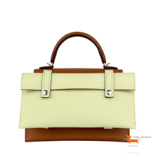 Hermès Limited Edition Gold , Bleu Zanzibar, Rose Texas  And Jaune Milton Epsom Quelle Idole Kelly Doll Picto Palladium Hardware Bag