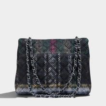 Chanel Black Multicolor Wool Tartan Paris-Edinburg Day Flap Bag