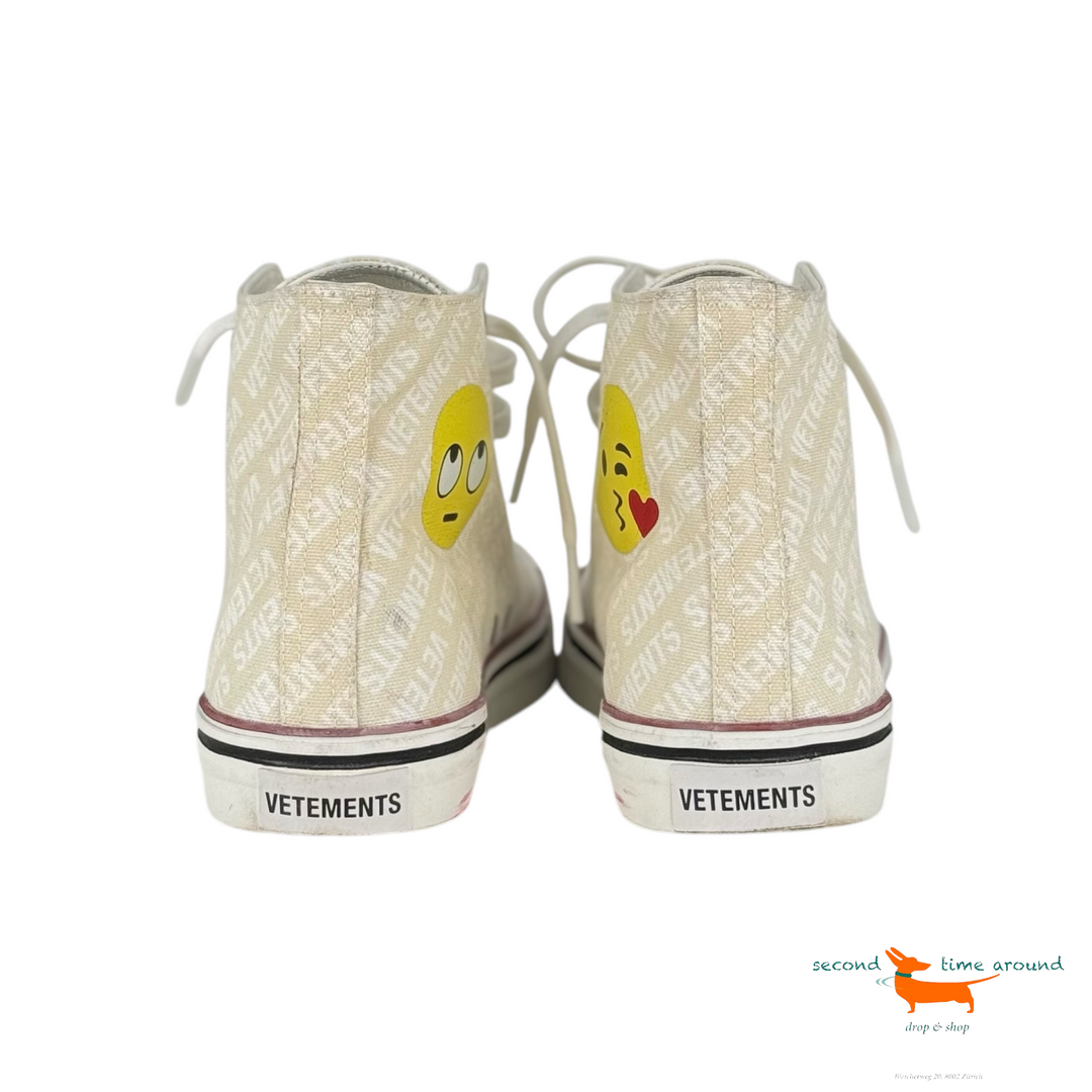 Vetements Emoji Logo Canvas Sneaker