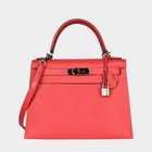 Hermes Kelly II Sellier 28 Epsom Jaipur Red Bag
