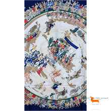 Hermes Silk Scarf Cirque Molier by Philippe Dumas