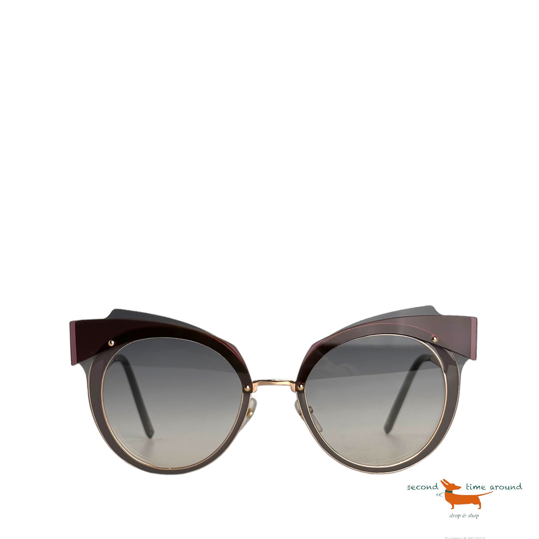 Marc Jacobs Dark Grey Gradient Cat Eye Ladies Sunglasses