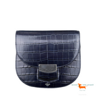 Celine Small Trotteur Bag in Navy Crocodile