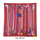 Hermes Silk Scarf Les Cannes by Virginie Jamin
