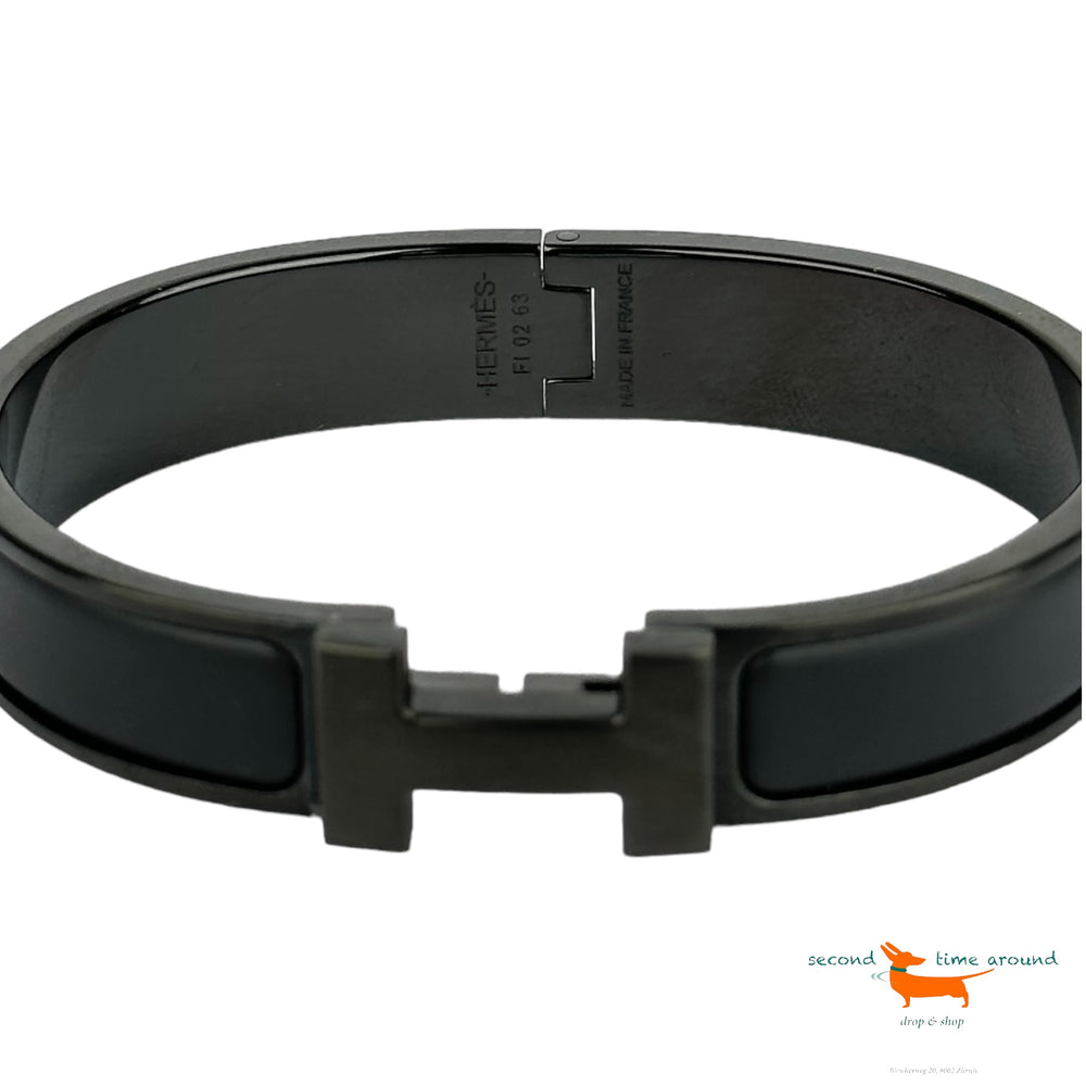 Hermes Clic H Black Bracelet