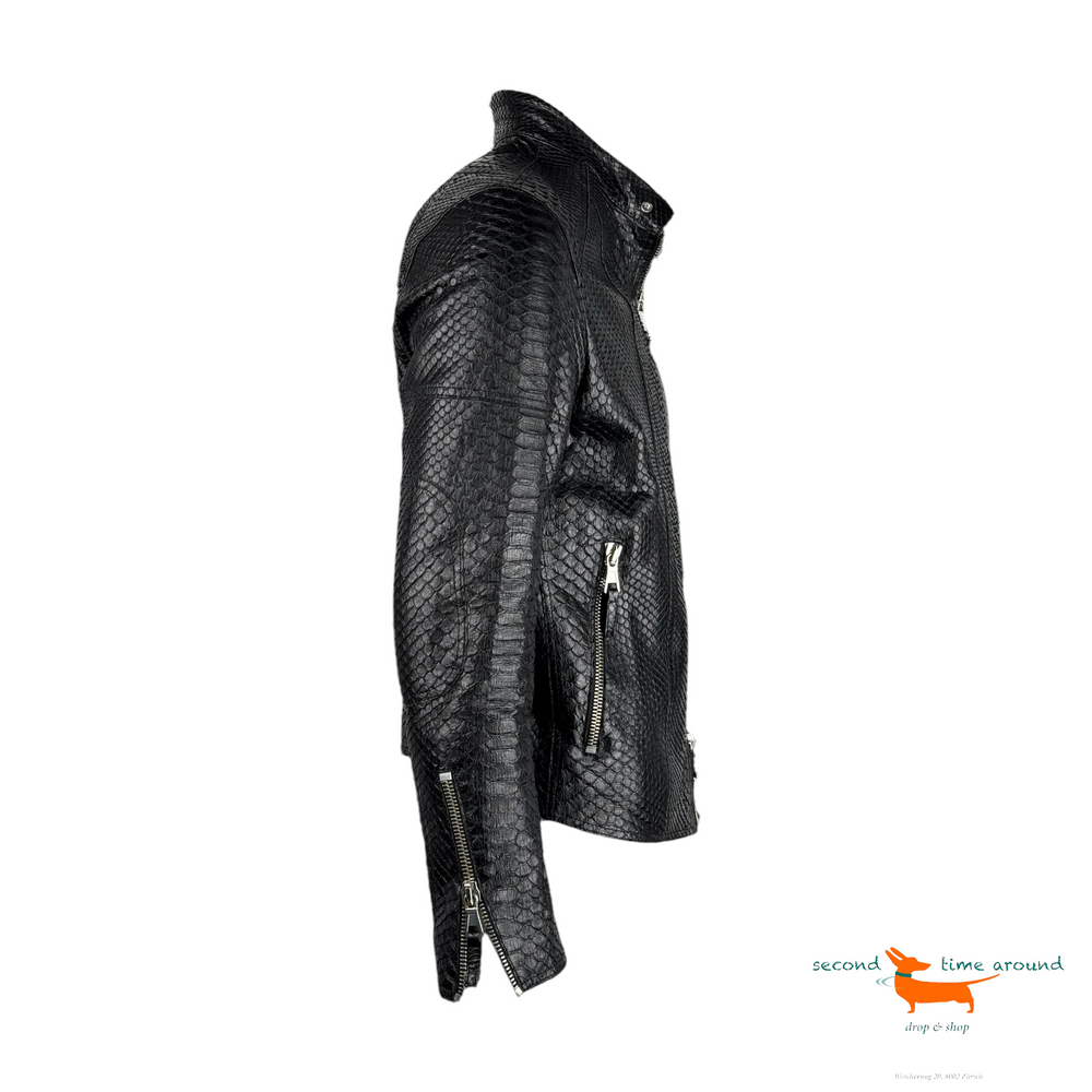 Gaito Python Leather Jacket