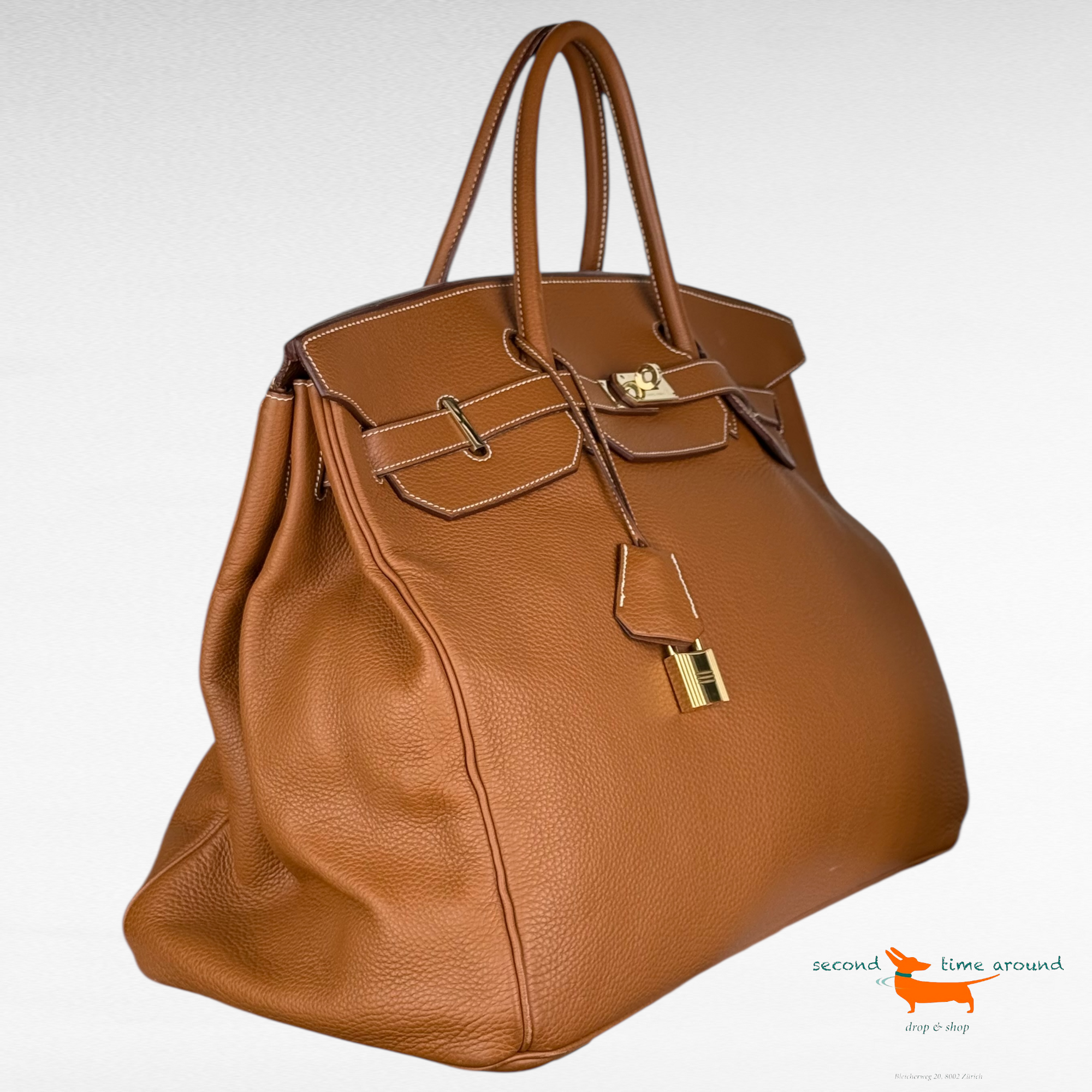 Birkin Birkin 50 Gold Bullcalf Skin Bag