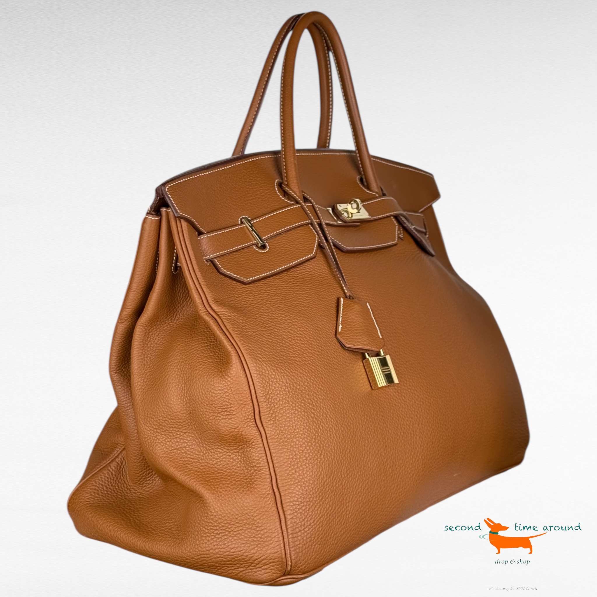 Birkin Birkin 50 Gold Bullcalf Skin Bag