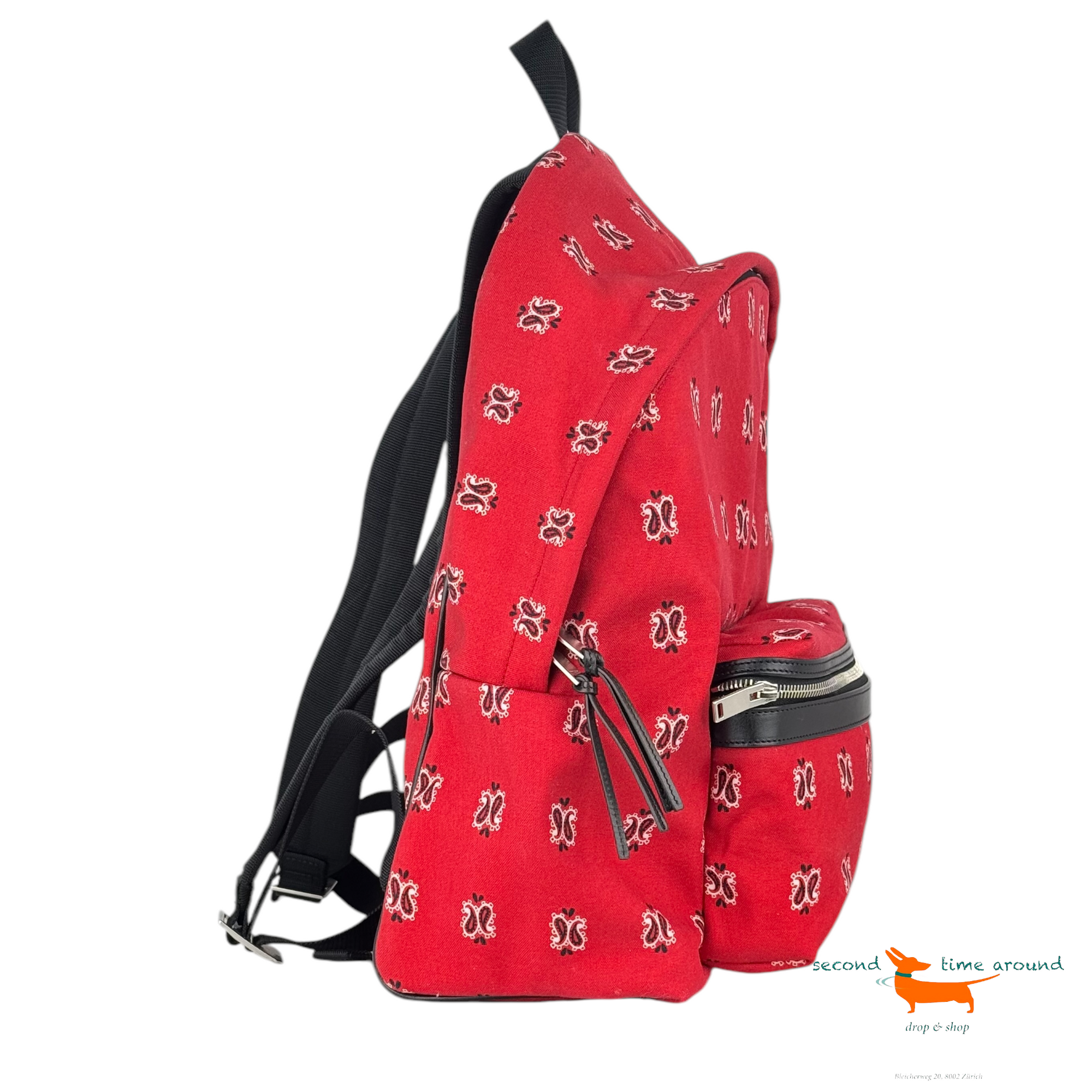 Saint Laurent Paisley Backpack