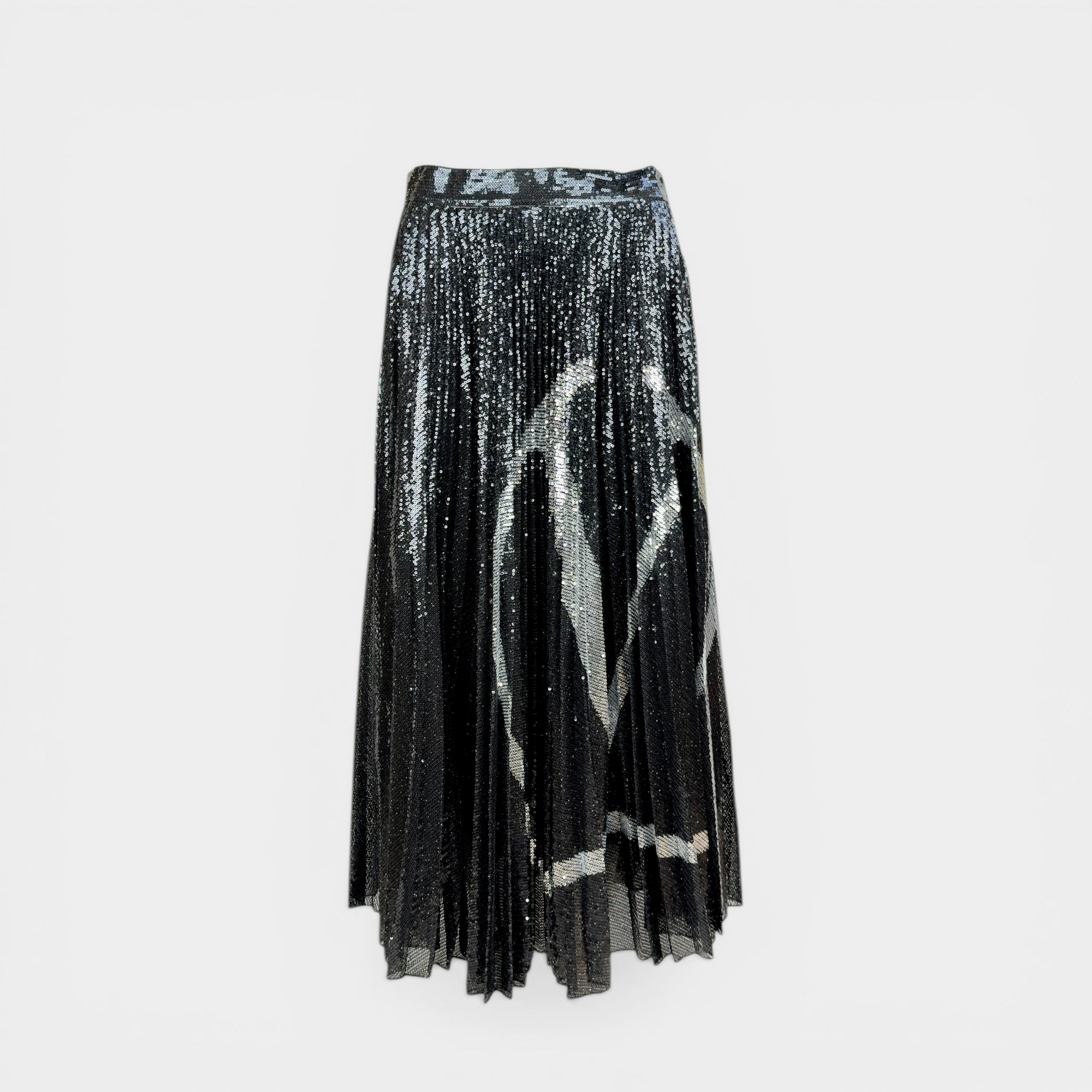Valentino Vlogo Sequined Skirt