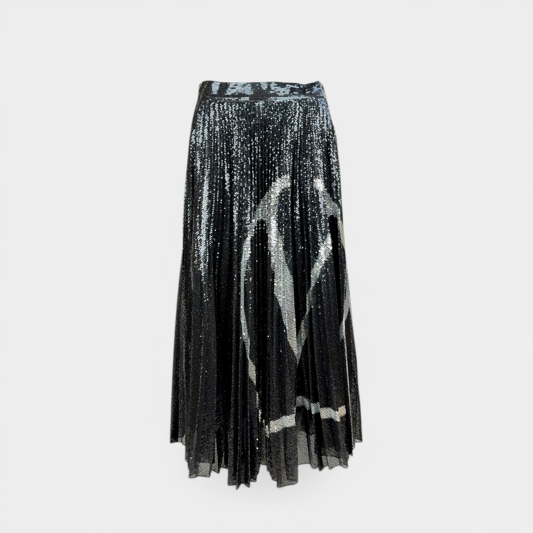 Valentino Vlogo Sequined Skirt