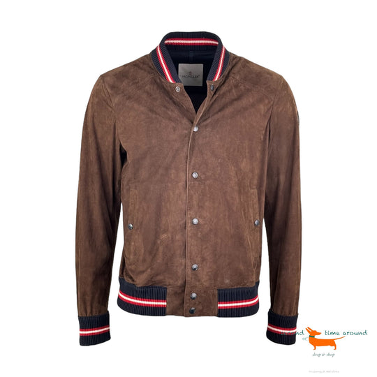 Moncler Light Suede Leather Jacket