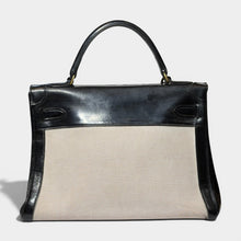 Hermes Kelly Vintage Canvas Leather 32 Bag