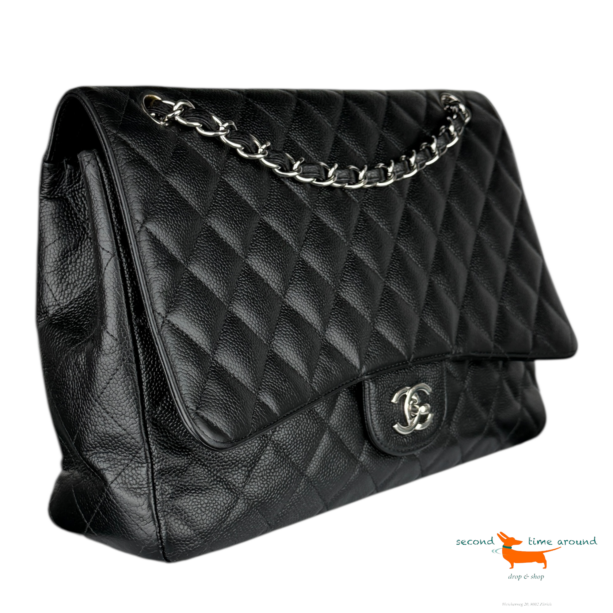 Chanel Single Flap Caviar Bag