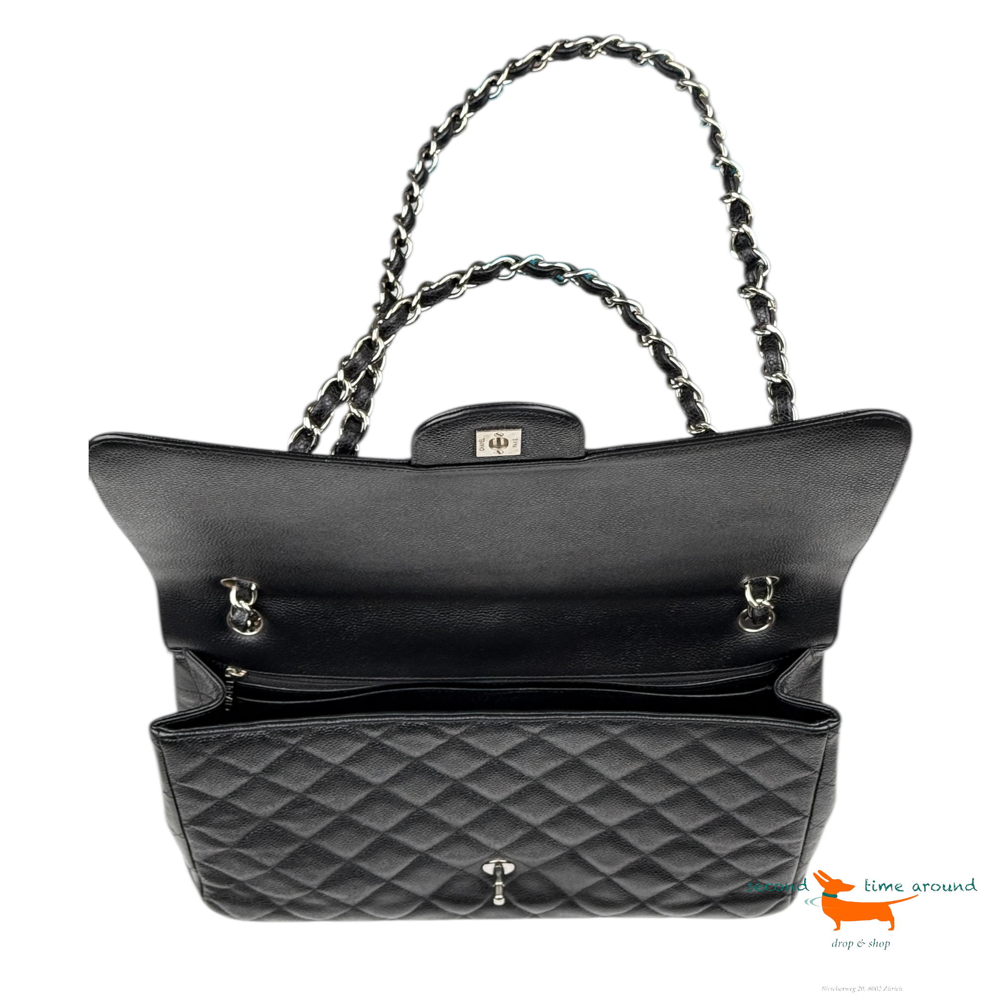 Chanel Single Flap Caviar Bag