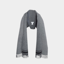 Christian Dior Wool Blend Herringbone Fringed Cape