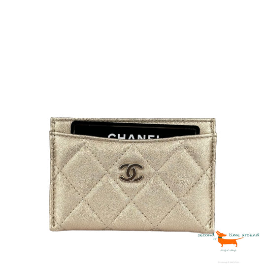 Chanel Timeless Classic Leder Gold Kartenhalter