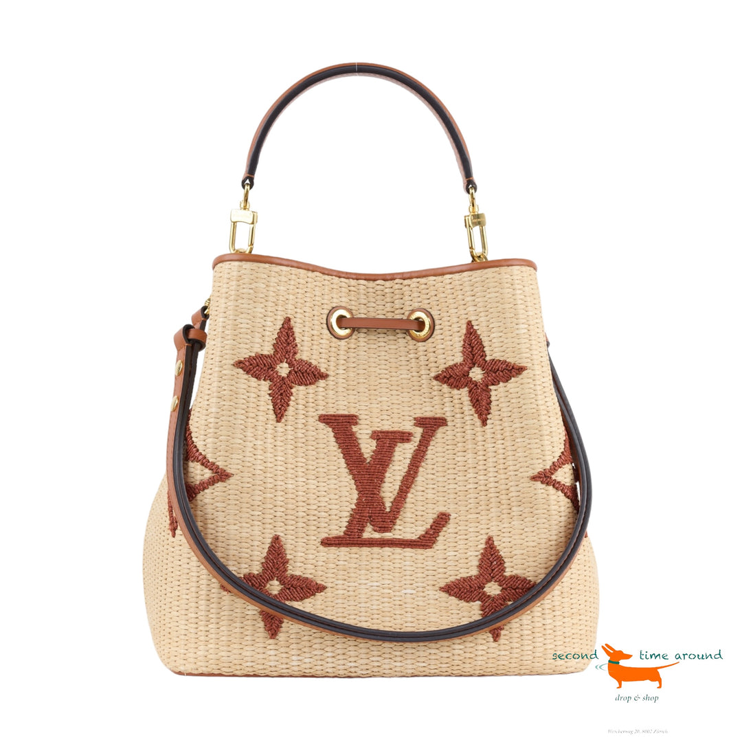 Louis Vuitton Monogram Raffia Neonoe MM Bag