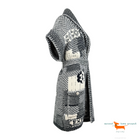 Chanel Navy & White Cashmere 2020 Short Sleeve Belted Knit Coat