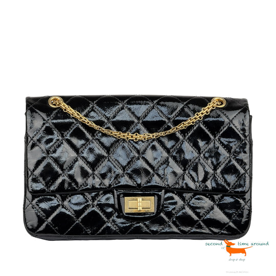 Chanel 2.55 Classic Double Flap Patent Leather Bag