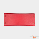 Hermes Kelly II Sellier 28 Ostrich Rouge Vif Bag
