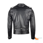 Saint Laurent Motorcycle Jacket In Plunged Lambskin