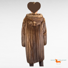 Jil Sander Hooded Sable Coat