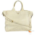 Prada Madras Woven Tote Bag